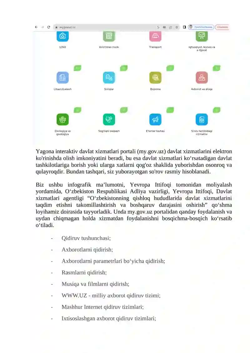 Internet xizmatlaridan samarali foydalanish 2