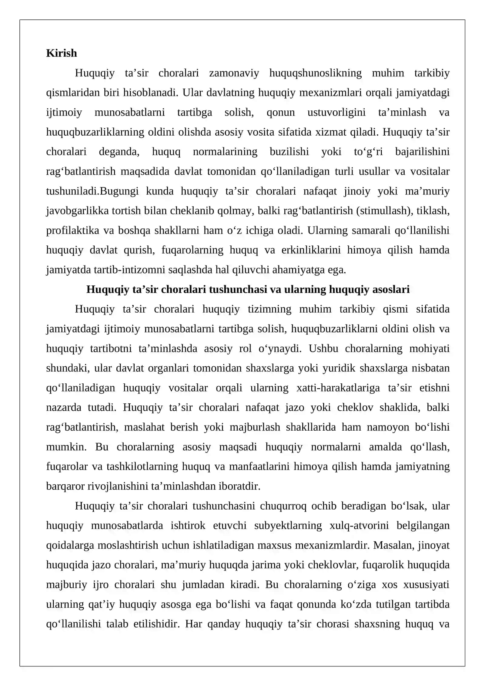 Huquqiy ta’sir choralari turlari 2