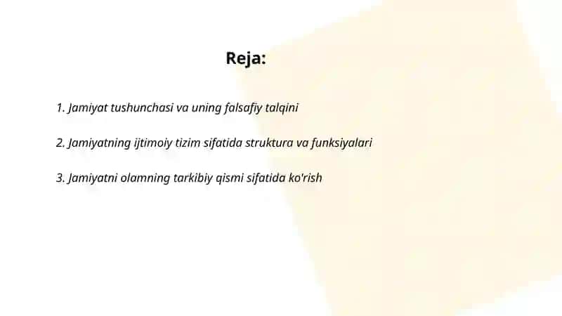 Jamiyat va oila falsafasi 2