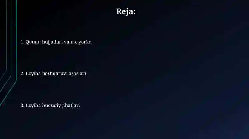 Loyihalashning asosiy qonun qoidalari 2