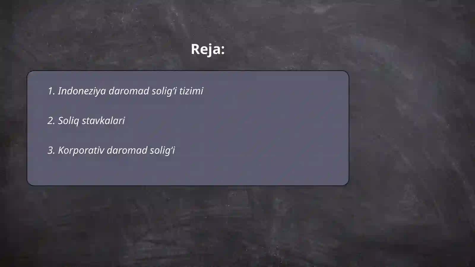 Indoneziya daromad soligʻi tizimi 2