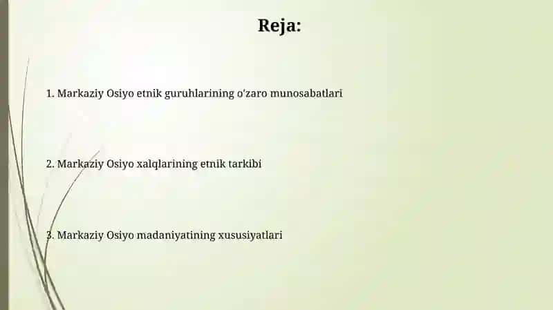 O'rta Osiyo etnologiyasi 2