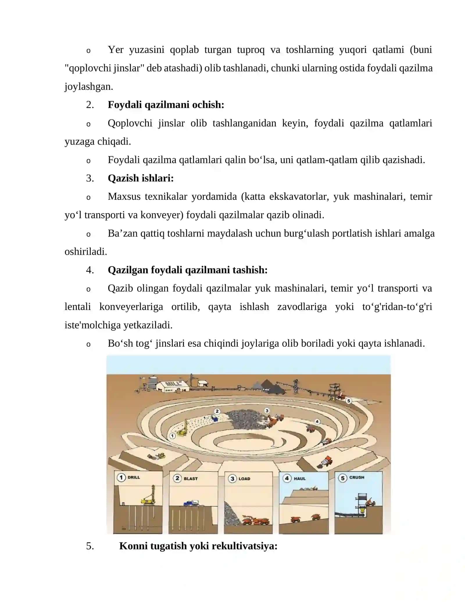 Ochiq usulda qazib olish 2