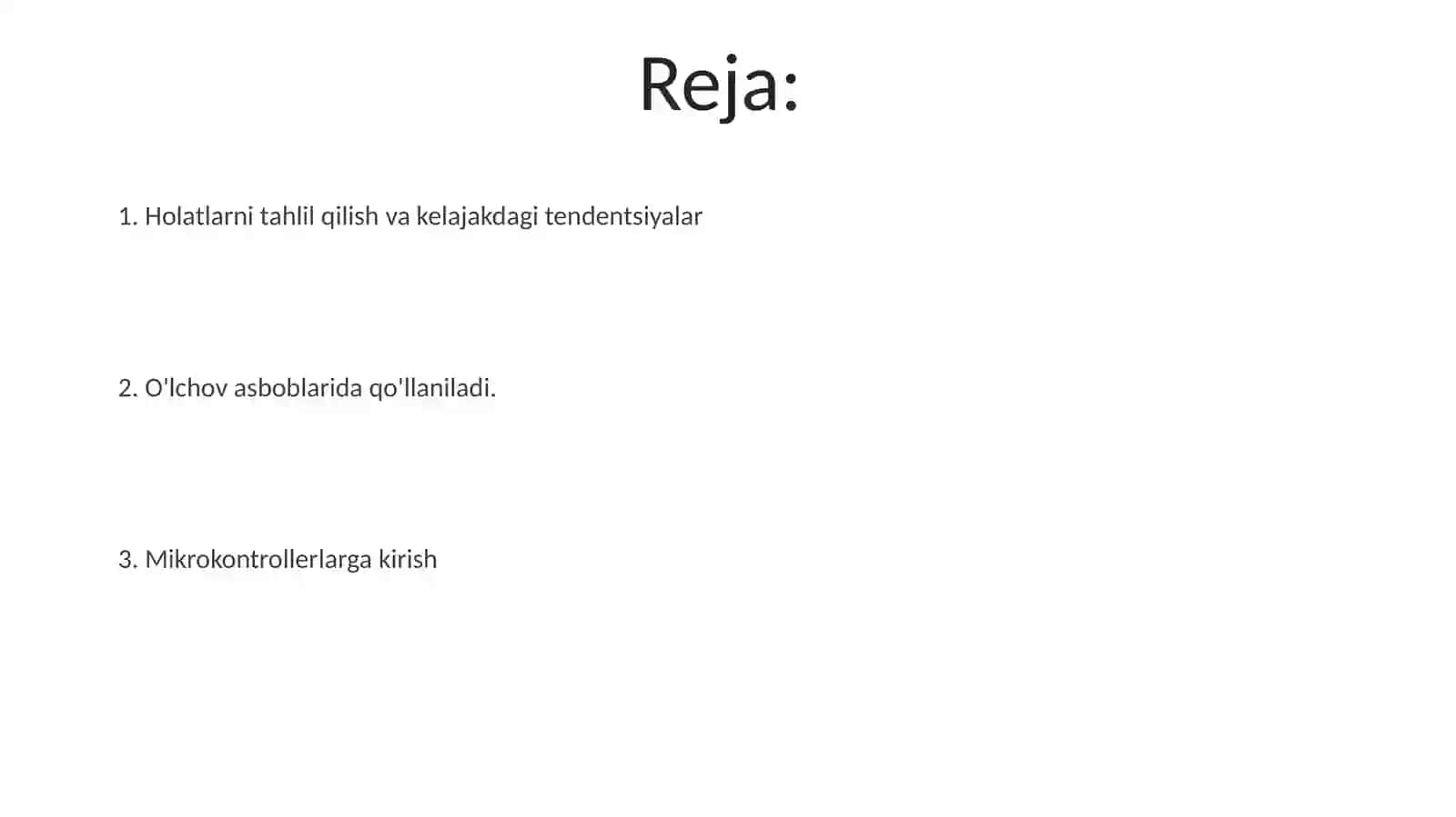 Mikrokontrollerlar va ularning qo‘llanish sohalarida 2