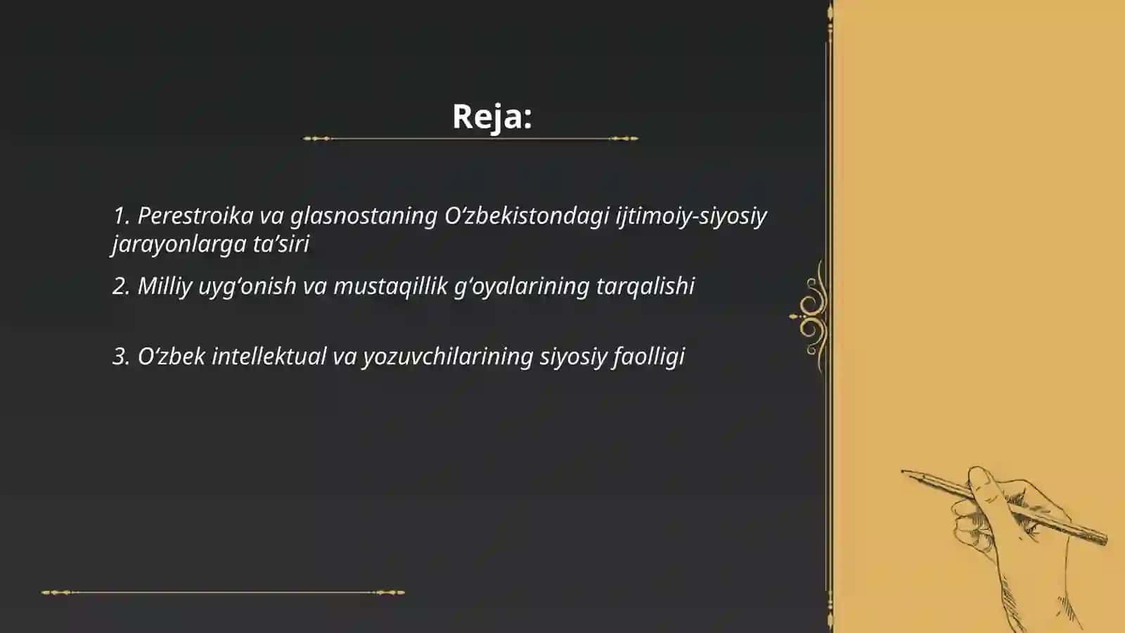 Oʻzbekistondagi ijtimoiy siyosiy jarayonlar 2