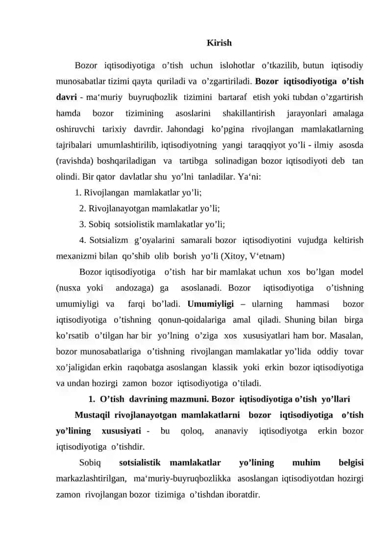 Bozor iqtisodiyoti 2