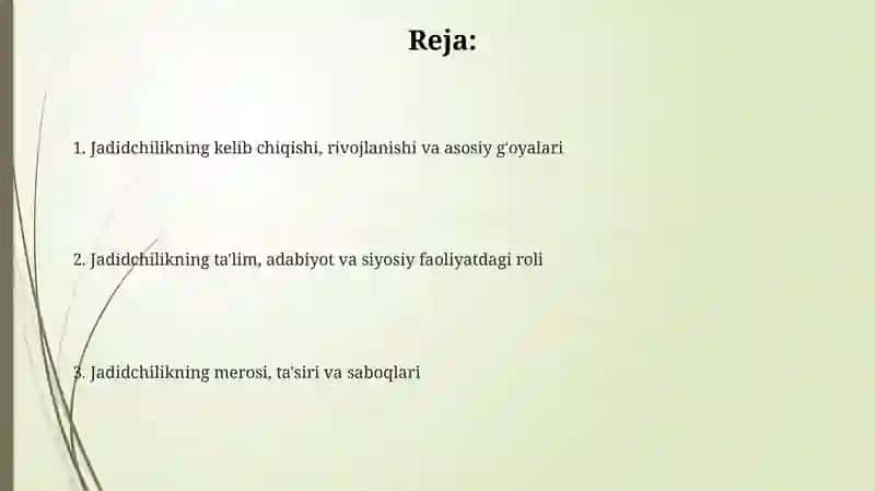 Jadidchilikning kelib chiqishi 2