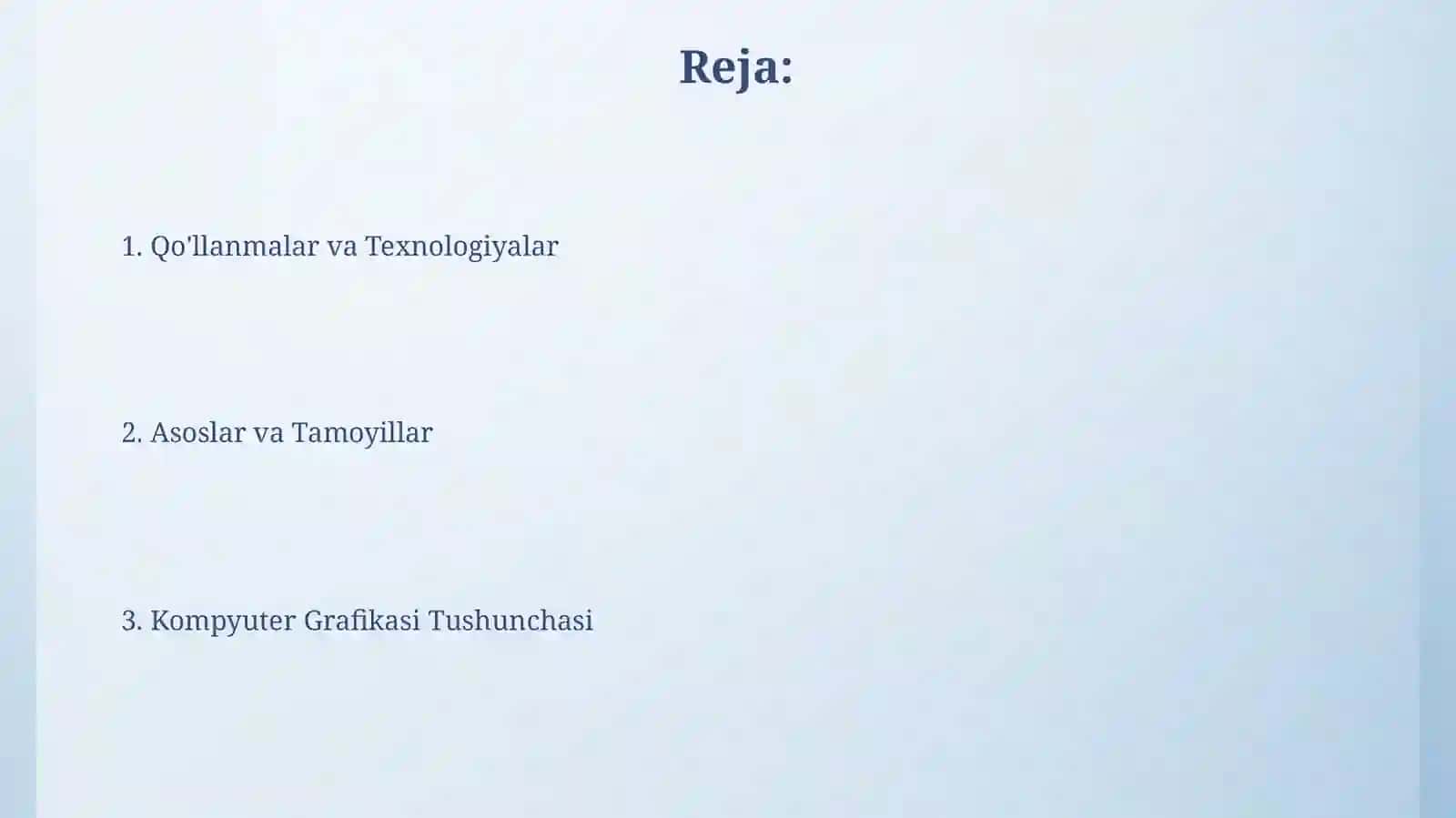Kampyuter grafikasi tushunchasi 2