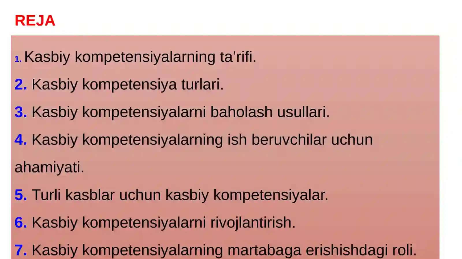 Kasbiy kompetentsiyalar 2
