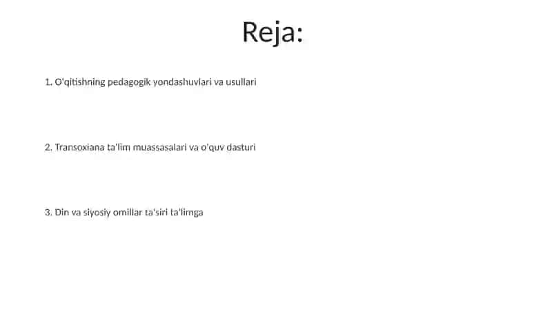 Tarbiya va maktab fikrlari 2