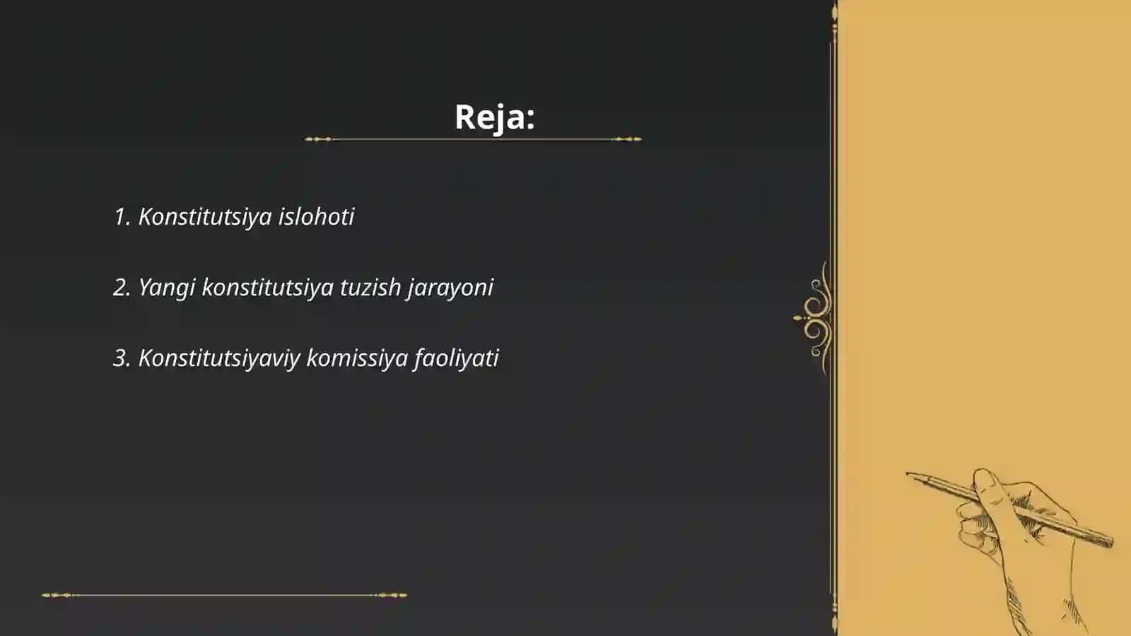 Yangi tahrirdagi konstitutsiya qabul qilish jarayoni 2