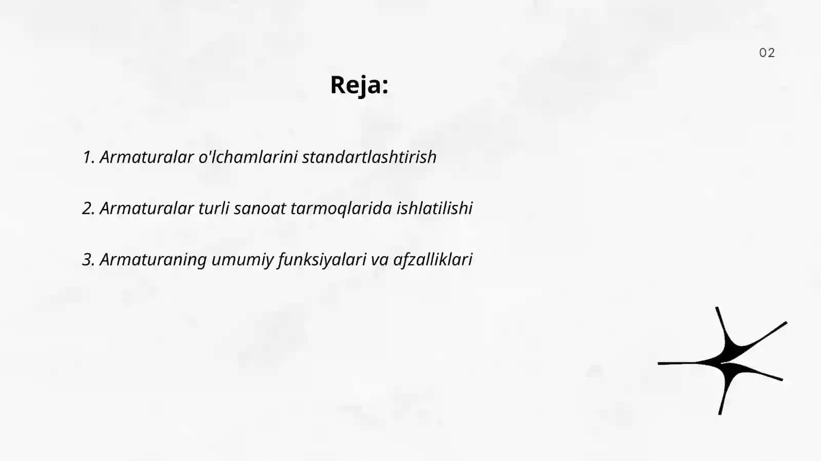 Armaturalar o'lchami va ishlatilishi 2