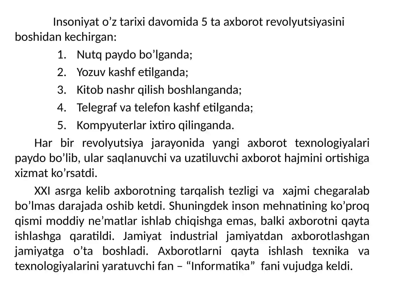 Informatika va axborot texnologiyalari jiniyati 2