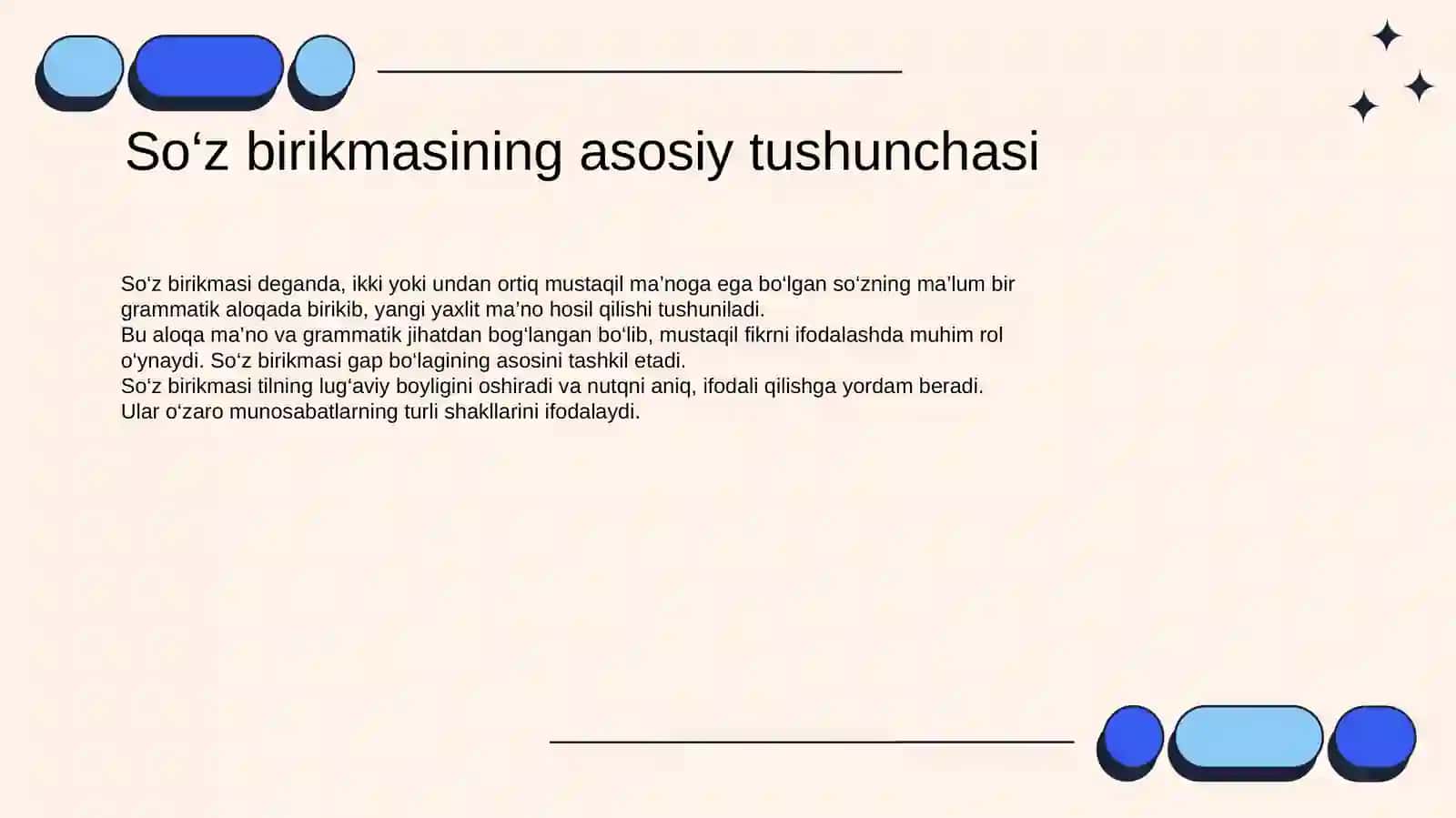 So‘z birikmasi: Ma’no va ahamiyatini anglash. 2