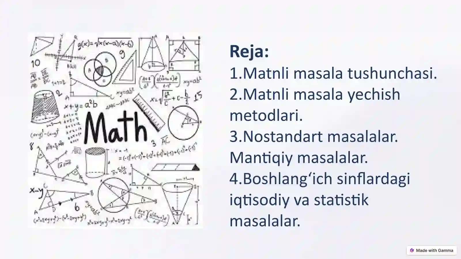 Matnli masalalar 2