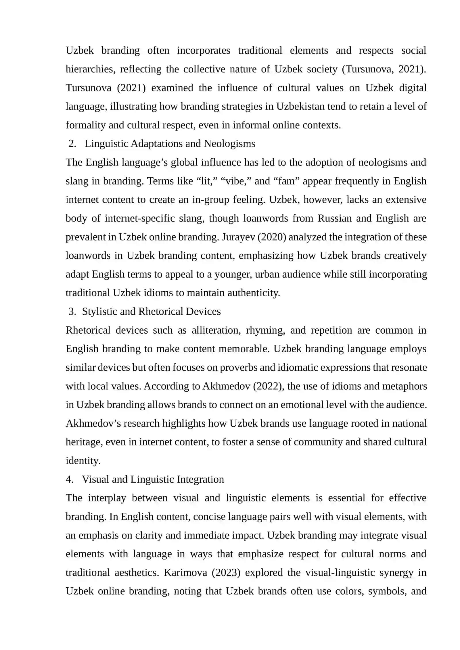 Lingua-Stylistic Peculiarities of Branding Internet Content in English and Uzbek 2