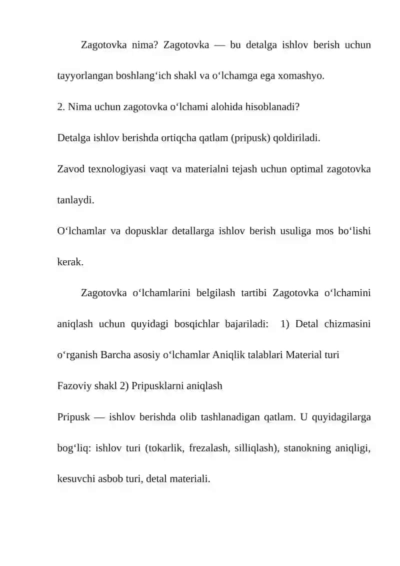 Zagotovka chizmasi 2