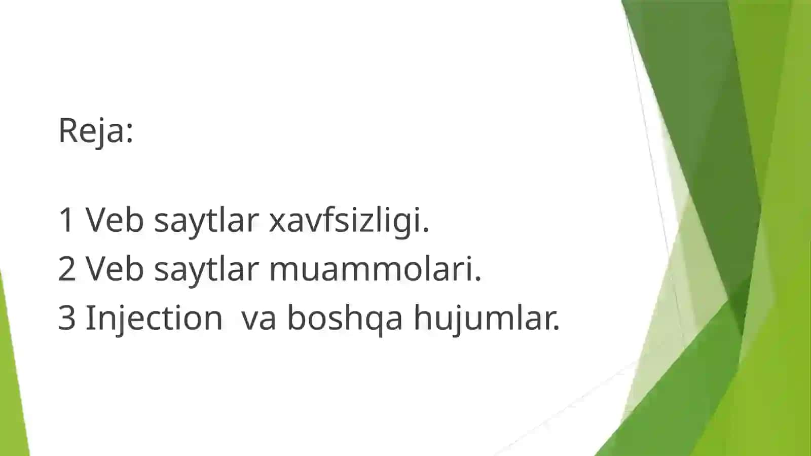 Vebsaytlar xavfsizligi: XSS, SQL Injection va boshqa hujumlar 2