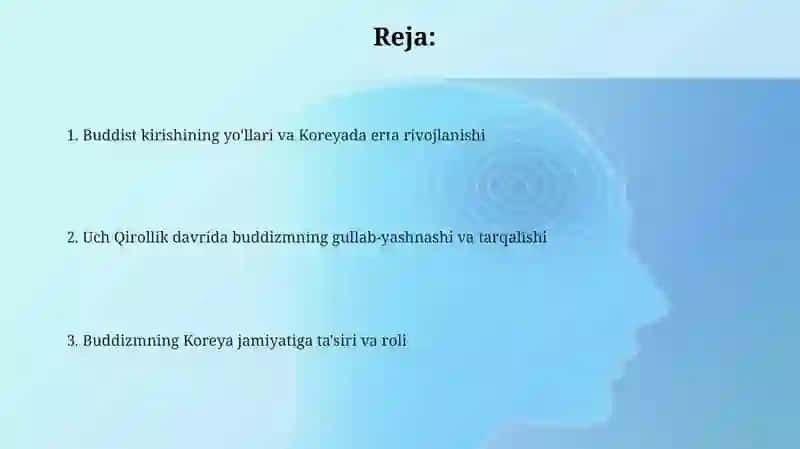 Qadimgi Koreya buddizm tarqalishi va roli 2