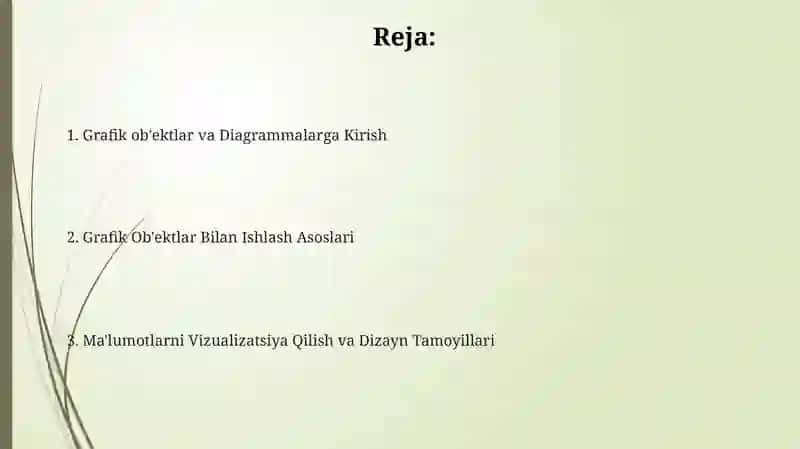 Grafik ob'ektlar va Diagrammalarga Kirish 2
