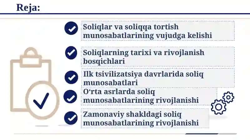 Soliqlarning vujudga kelishi va rivojlanish tarixi 2