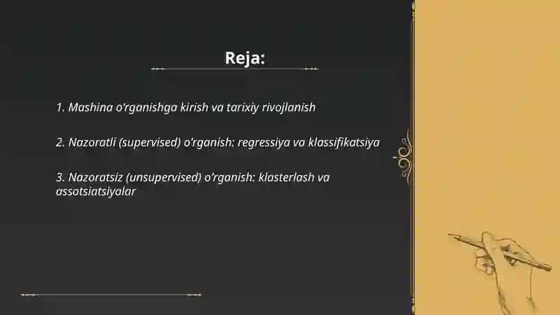 Mashina oʻrganish asoslari 2