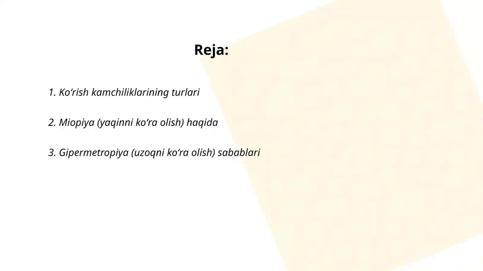 Koʻrish kamchiliklari va uning profilaktikasi 2