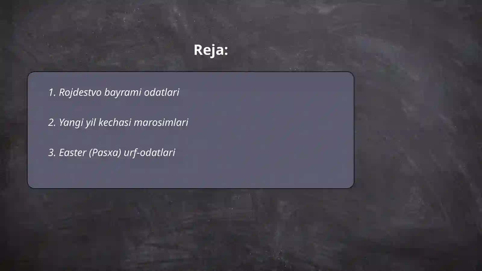 Rojdestvo bayrami odatlari 2