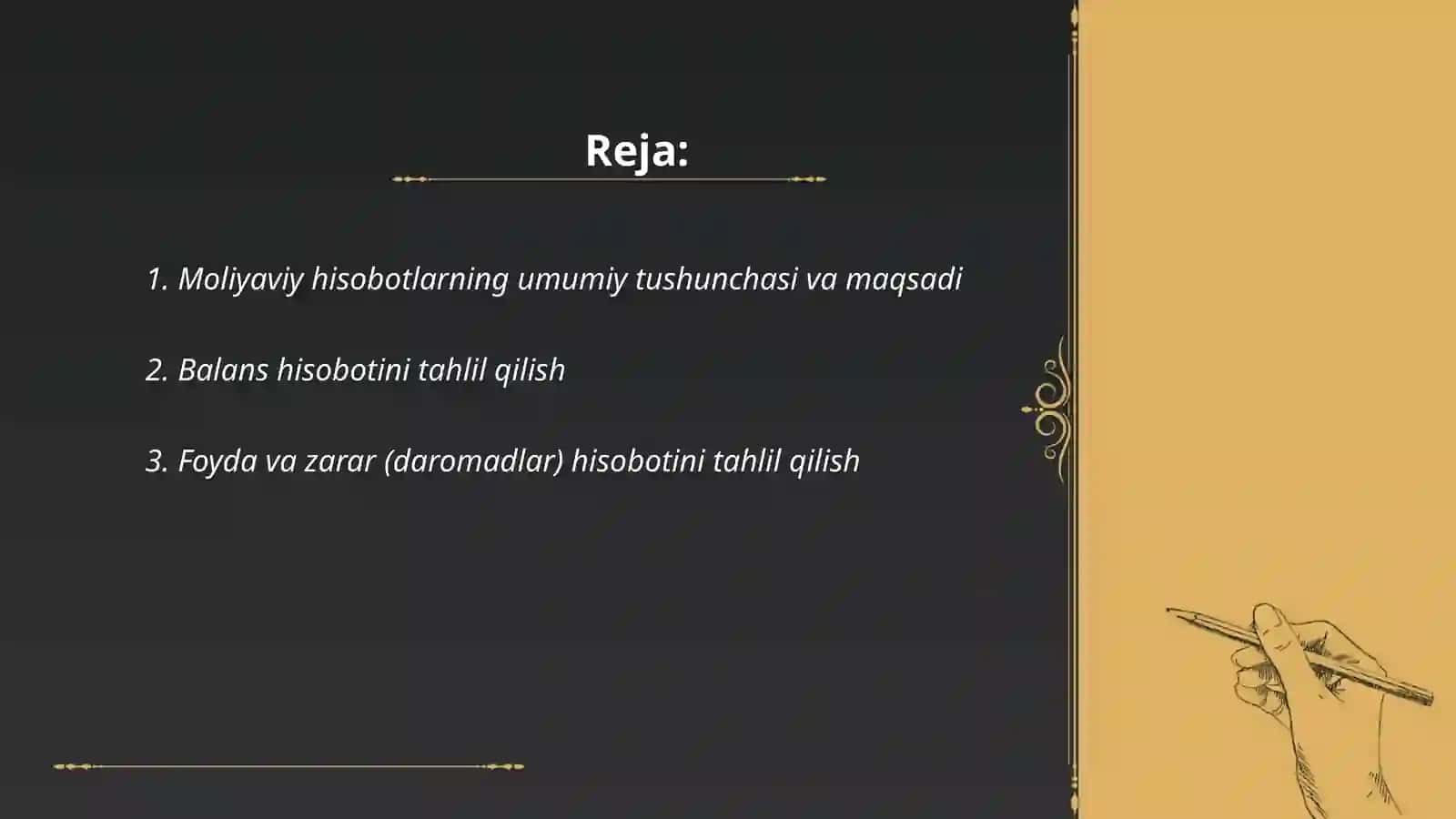 Moliyaviy hisobotlar 2