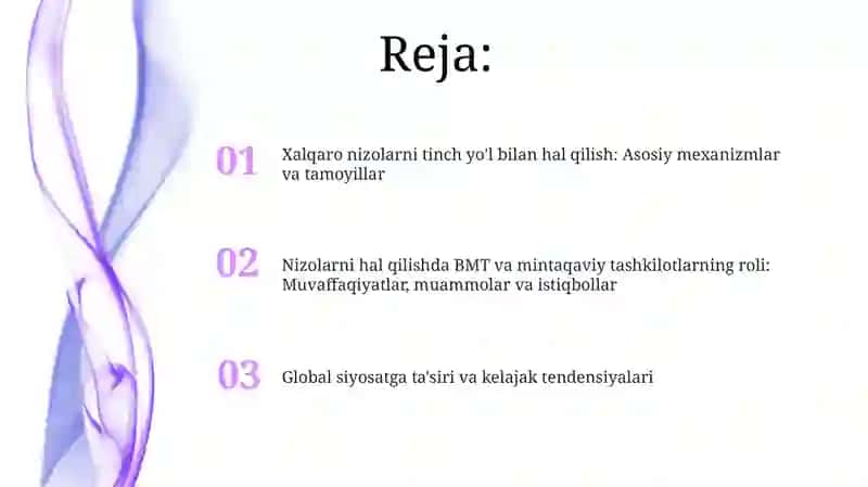 Xalqaro nizolarni tinch yoʻl bilan hal etish 2