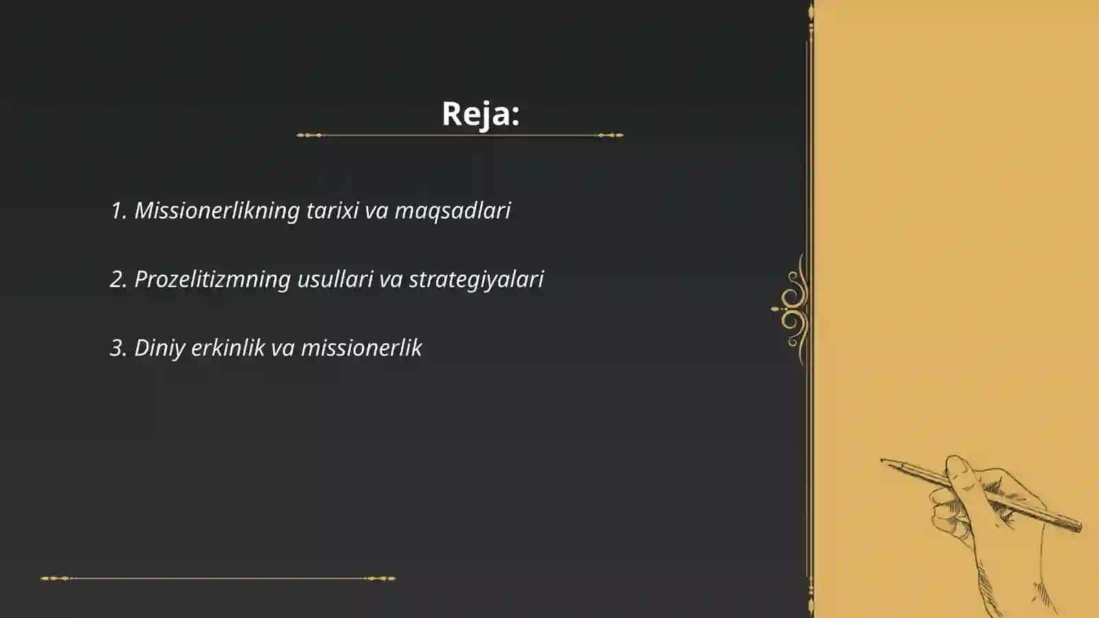 Missionerlikning tarixi va maqsadlari 2