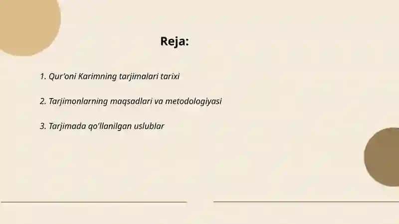 Qur'oni Karimning o'zbekcha tarjimalari xususida ma'lumot 2