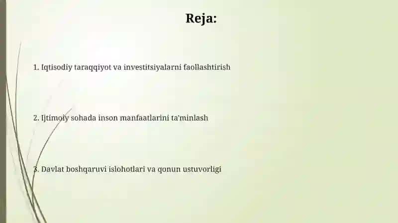 Iqtisodiyotni rivojlantirish 2