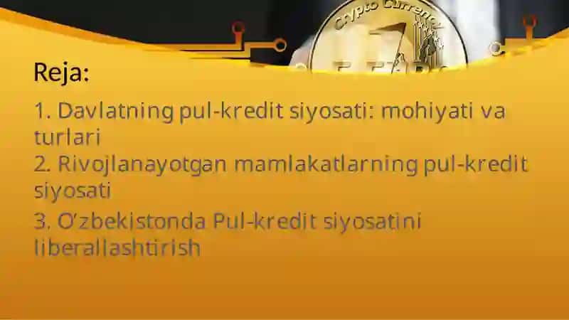 Rivojlanayotgan davlatlarda valyuta siyosati 2