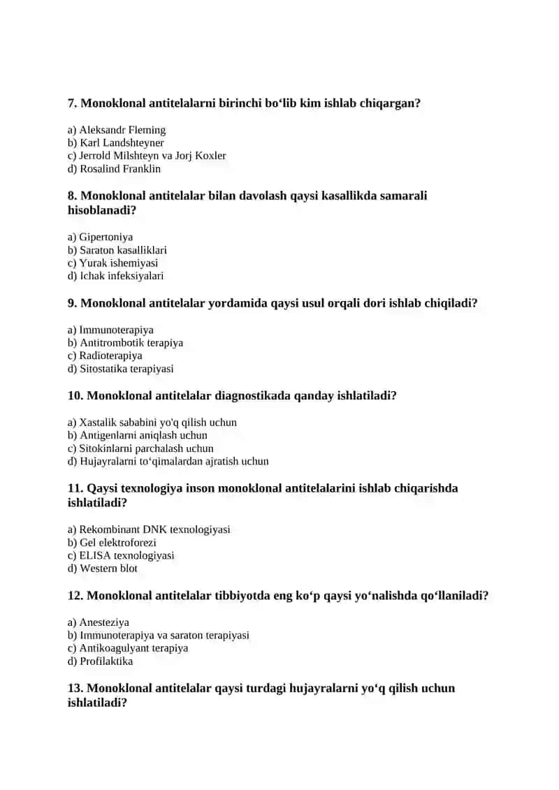 Monoklonal antitelalar 2