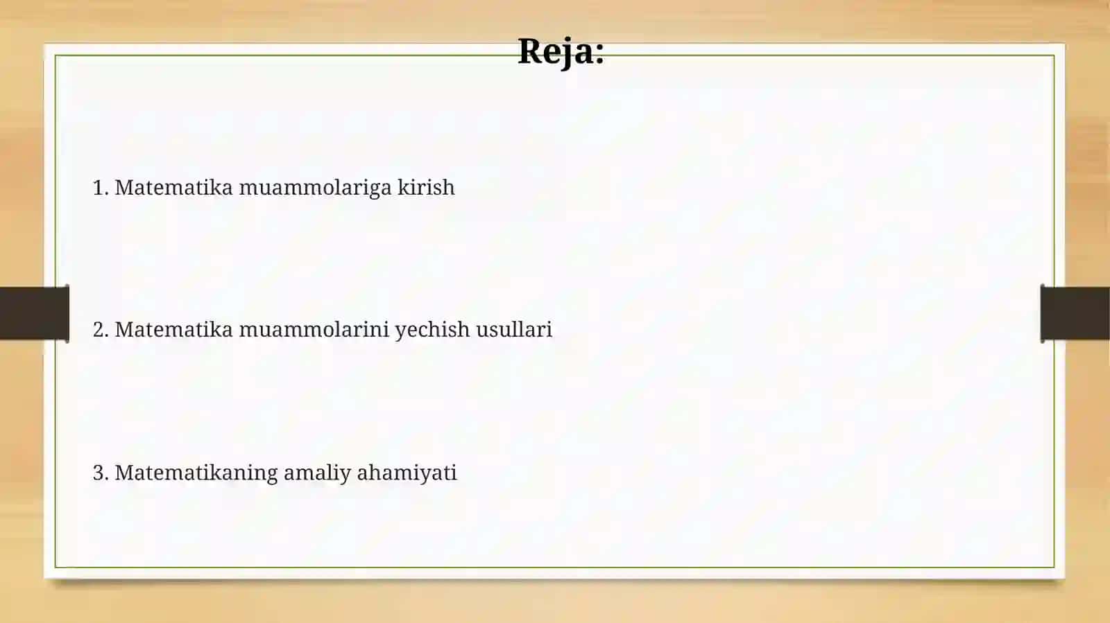 Matematikabo'yichamasalalar 2