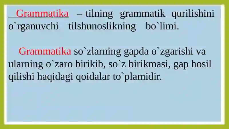Grammatika 2