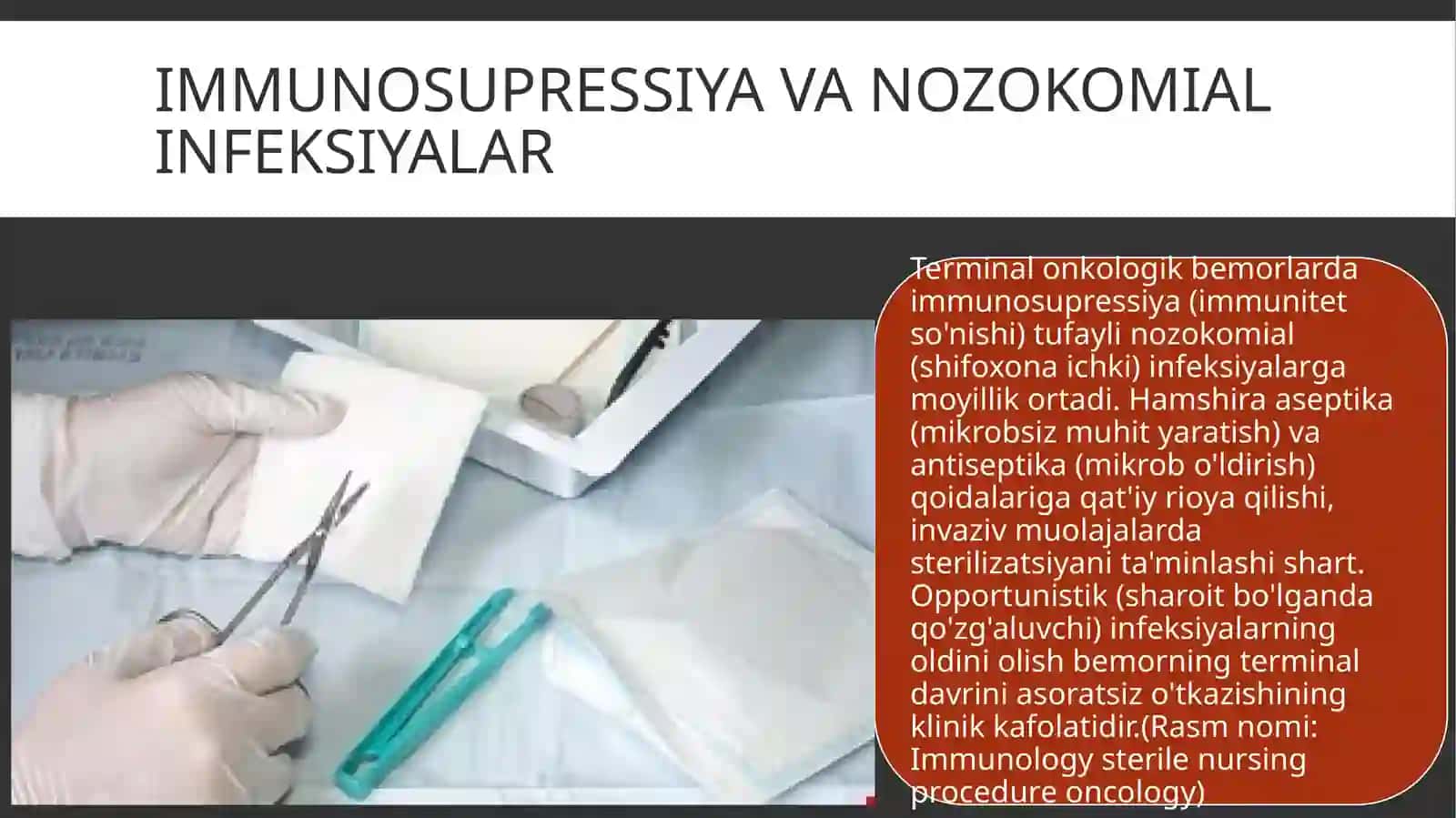 Terminal holatlarda bemorlar parvarishini 2