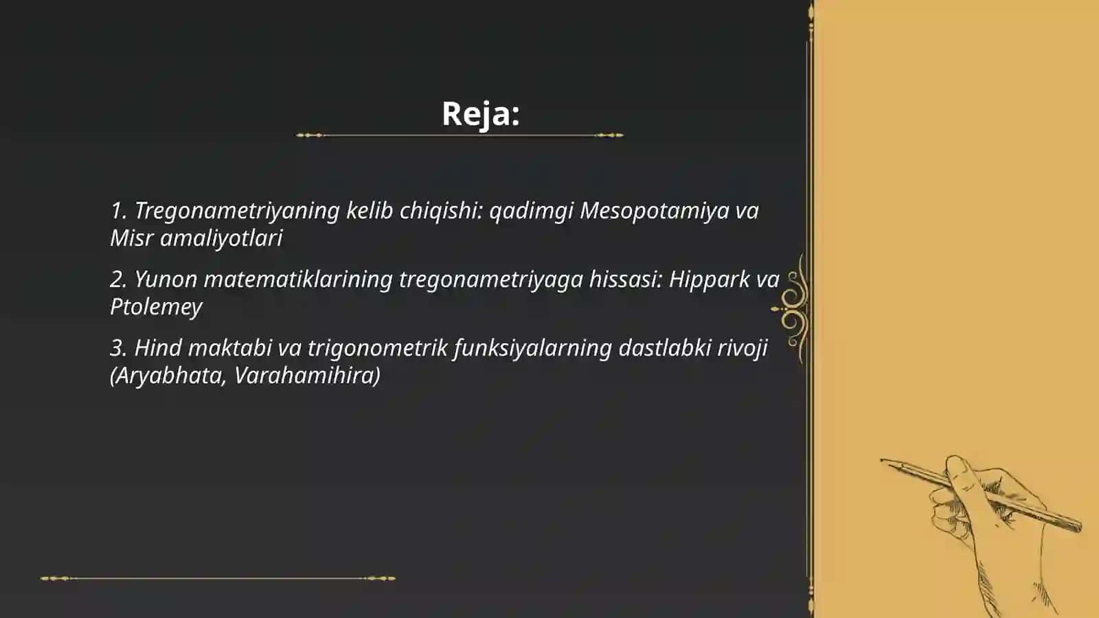 Tregonametriyaning rivojlanish tarixi 2