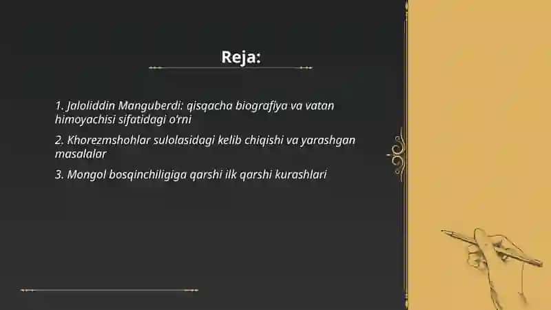 Jaloliddin Manguberdi vatan himoyachisi 2