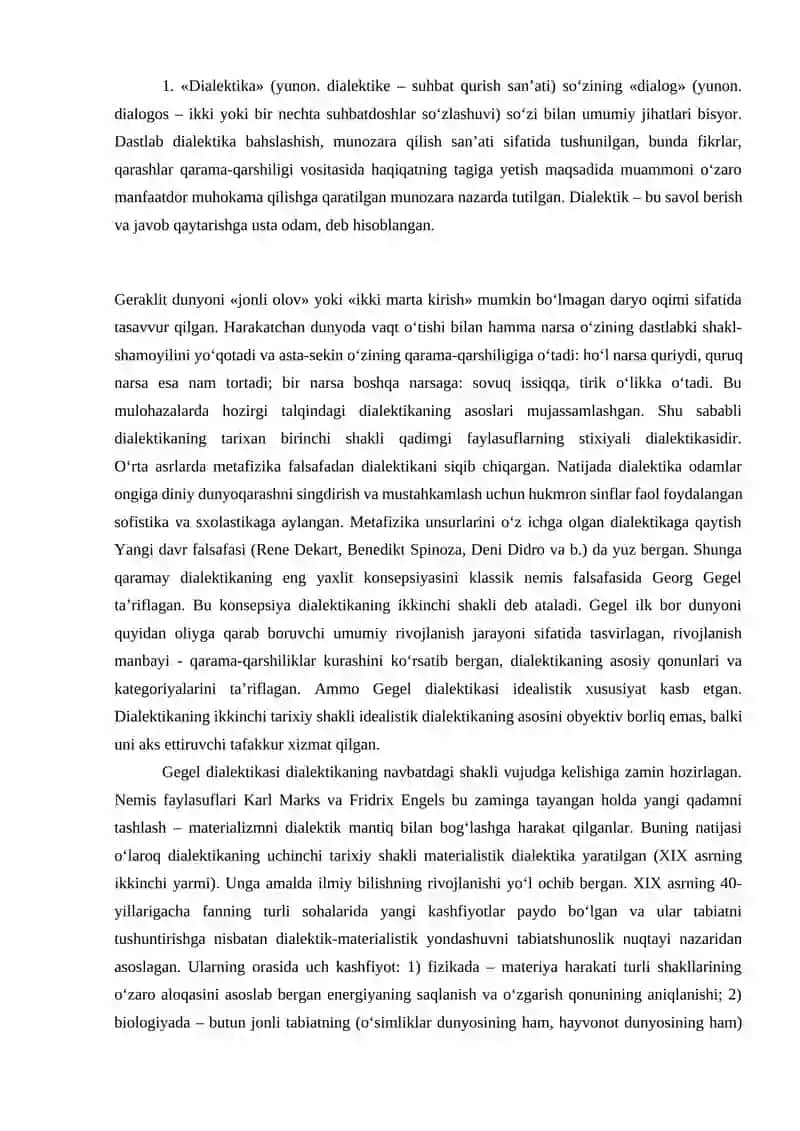 RIVOJLANISH NAZARIYASI (DIALEKTIKA) 2