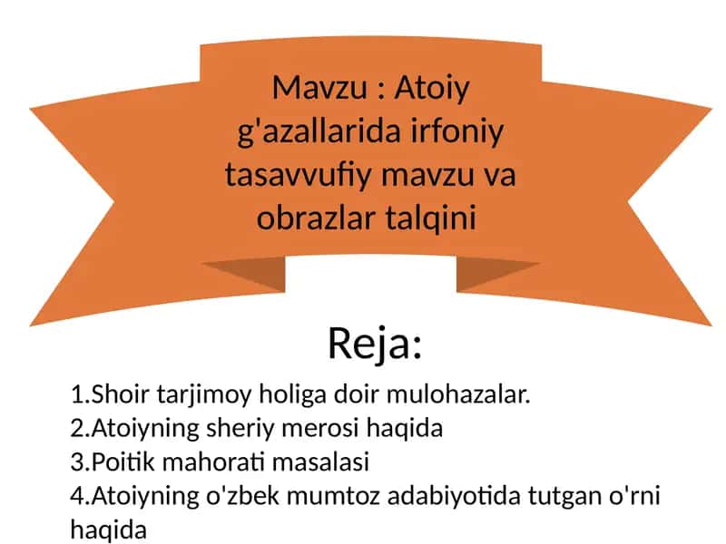 Atoi haqida ma'lumotlar 2