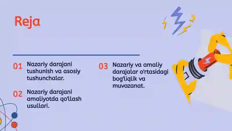 Tadqiqotning nazariy darajasi 2