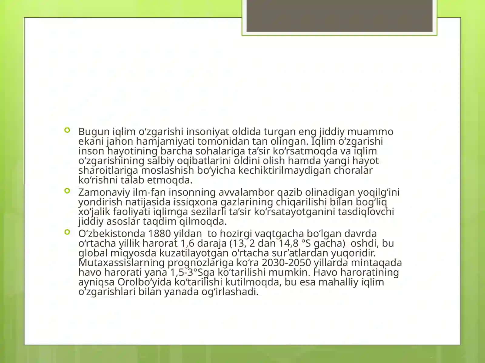 Iqlimo’zgarishi 2
