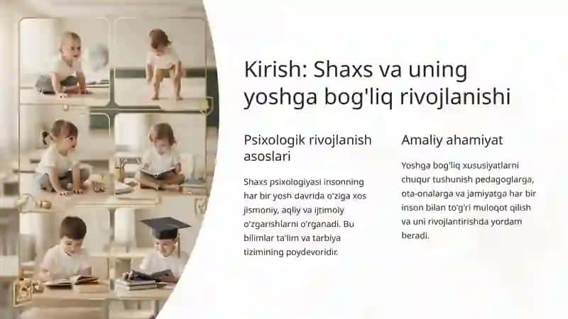 Shaxs Taraqqiyotining Yoshga Bog'liq Xususiyatlari 2