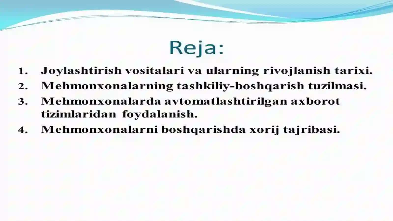 Mehmonxonaning tashkiliy-boshqarishtuzIlmasi 2