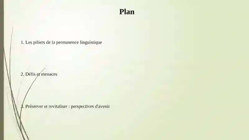 Les piliers de la permanence linguistique 2