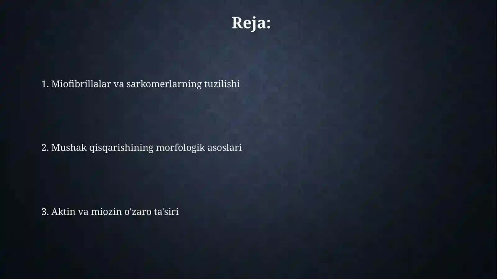 Mushak qisqarishining marfalogik asoslari 2