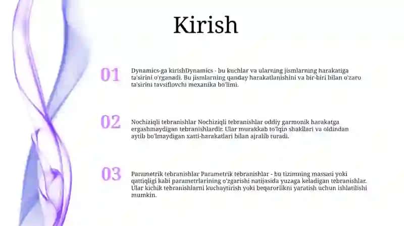 Nochiziqli tebranishlar 2