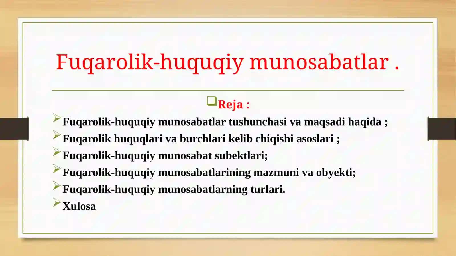 Fuqarolik-huquqiymunosabatlar 2